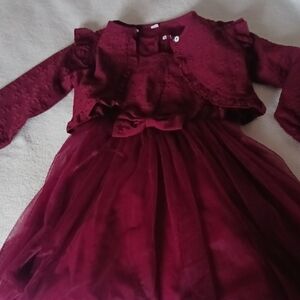 Burgundy Kids Dress